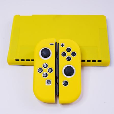 Til Nintendo Switch Beskyttelsesetui Switchled Gamepad Cover NS Tilbehør Silikone blødt etui Yellow