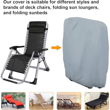 2 stk Hage Solstol Trekk Støvtett, Vanntett, UV-Bestandig