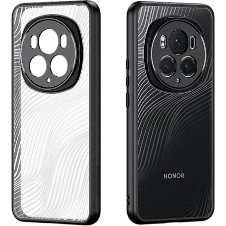 Skal till Honor Magic 6 Pro, mjukt Tpu-skydd och transparent matt Pc-baksida, fyrhörnigt fallskydd, stöttåligt skydd