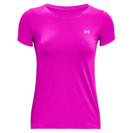 Under Armour Women's HeatGear Armour Short Sleeve Women Short sleeved fitness sweater Pink XS