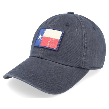 American Needle - Blå unconstructed Keps - Texas Ballpark Patch Navy Dad Cap @ Hatstore