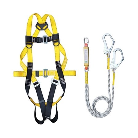 Hållbar säkerhetssele, 5-punkts fallskyddssele Flera justerbara platser Korrosionsskydd Säkerhetsrep KLB
