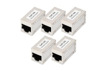 Digitus CAT6A modular coupler full shielded RJ45 to RJ45 5 pcs.