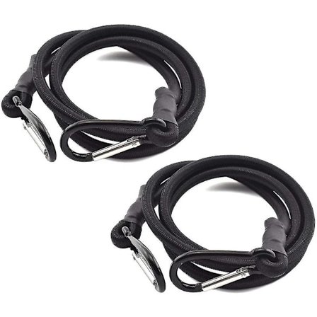 2-pack 60 tum/1,5 meter bungee-sladd med karbinhake,