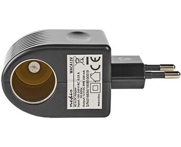 Nedis Power Socket Car Adapter - Spänningsomvandlare - vägguttag till 12v