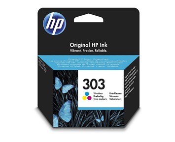 HP-303 Tri-color Original Ink-HP 303 trefargepatron-Printing ink, toner & paper-Blekkpatroner