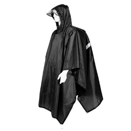 Regnfrakk Ryggsekk Regntrekk SVART