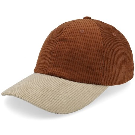 Equip - Corduroy Off Brown/Khaki Dad Cap Unconstructed Brown Cap - @ Hatstore
