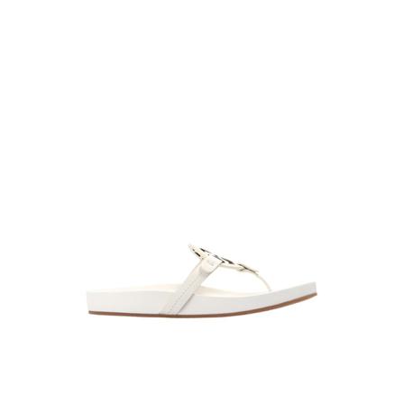 Tory Burch, Miller Cloud flip-flops Wit, Dames, Maat:40 EU,leer