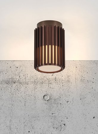 Aludra utelampe tak - metallisk brun