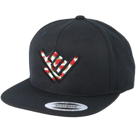 Xaka - Svart snapback Keps - Shaka Hand Melons Black Snapback @ Hatstore