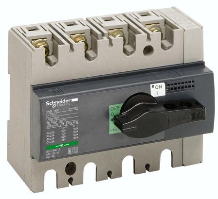 Schneider Electric 28913 Lastfrakobler 0–690 V 160 A, 4 poler, Elfordeling & strømforsyning