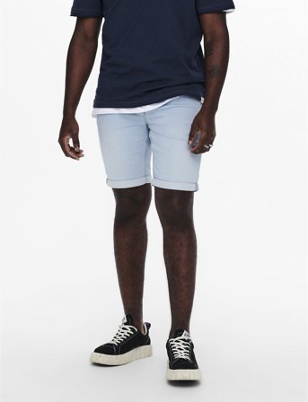 ONLY & SONS Onsply Lb Jog 8587 Pim Dnm Shorts Noos - Blue - XS