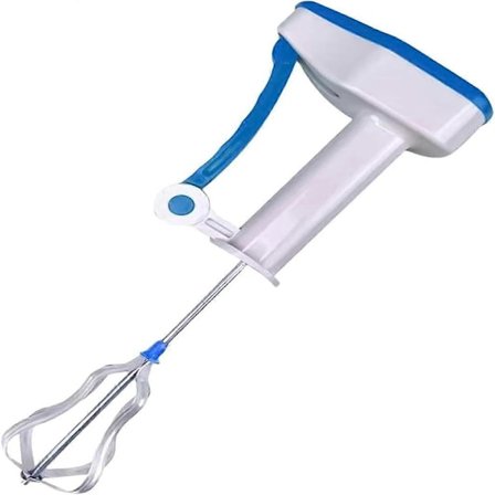 Halvautomatisk eggpisker, innovativ halvautomatisk eggpisker, bærbar eggpisker i rustfritt stål for pisking av krem