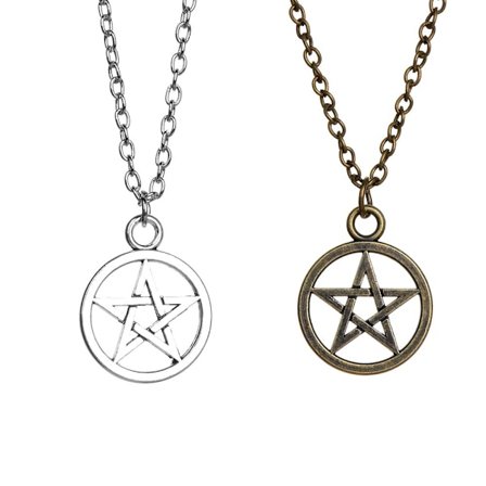 Pentagram Hänge Halsband Retro