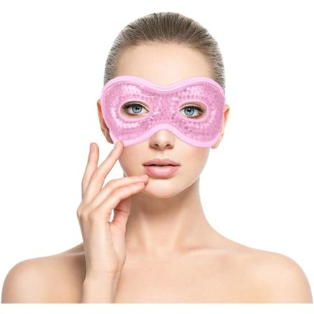 Kjølende Øyemaske, Gel Perlemaske for Migrene Lindring & Hovne Øyne [JUN]