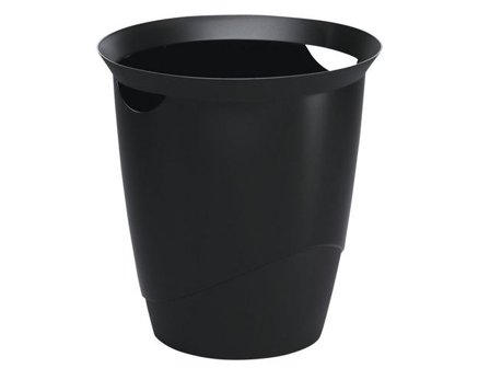 Durable Papperskorg, 16 liter, 315 x 330 mm, svart - Lyreco - Kontorsmaterial - Till skrivbordet - Papperskorgar