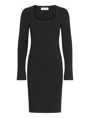 Heavy Knit Dresses Black Marc O'Polo