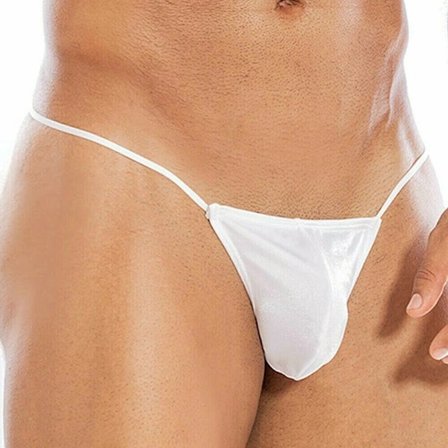 【PP】Miesten alusvaatteet Seksikäs G-string T-back alushousut-FA11- valkoinen