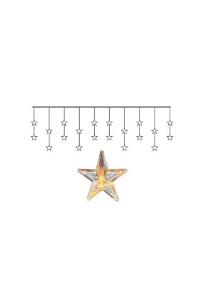 Star Trading - Ljusgardin 180x40 LED - Transparent - Ljusslingor - Från Homeroom
