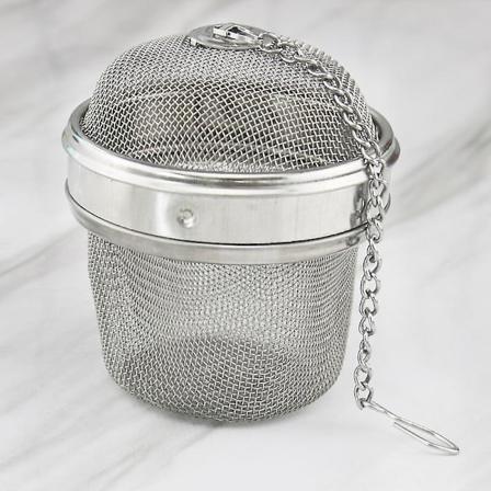 Kest v ruostumattomasta ter ksest valmistettu teepallo, 3 tuumaa, astianpesukoneen kest v