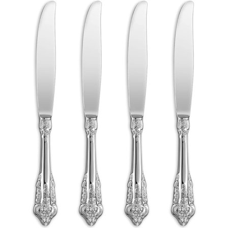 Super flot bestik kniv, sæt med 4, 18/10 rustfrit stål, poleret