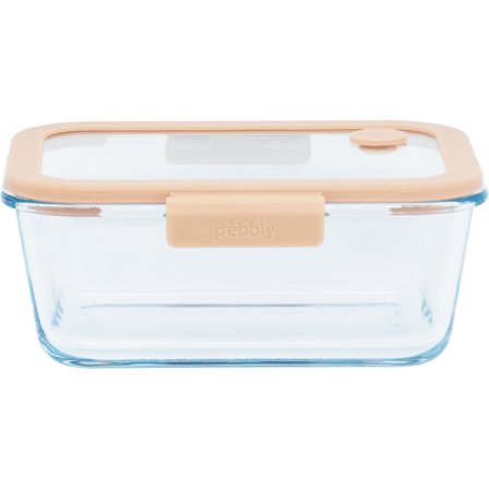 Pebbly Lasipurkki tyhjiökannella 1200 ml