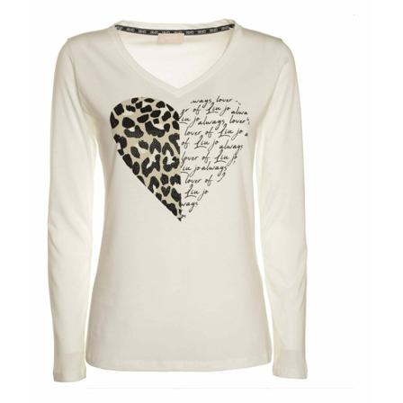 Liu Jo Long sleeve t-shirts Hvid, Dame Langærmet