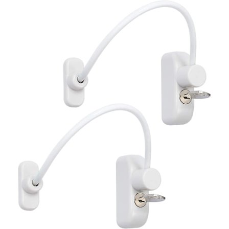 2 kpl Ikkunan ja oven lukituslukko Liukuoven vauvan turvalukko Kaapel Ca