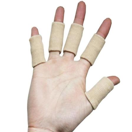 Sports Basketball Finger Protective Cover-svart 10 st