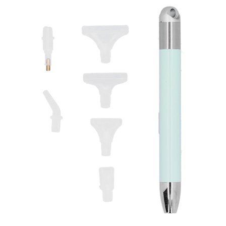 USB Ladattava Timanttimaalauskynävalo 6 kpl Matcha Vihreät Kärjet DIY Ristipisto Käsityökalut