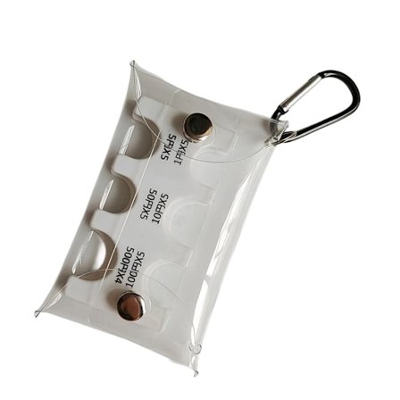 Japansk Yen Mynt Hållare Organizer Transparent Nyckelring Mynt Hållare Organizer