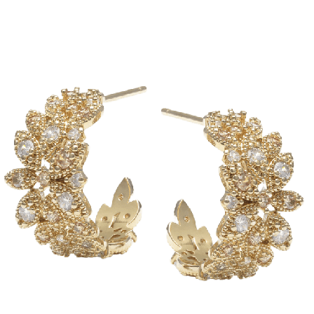 Lily and Rose Laurel hoops earrings - Gold Örhängen Dam Guld ONE-SIZE