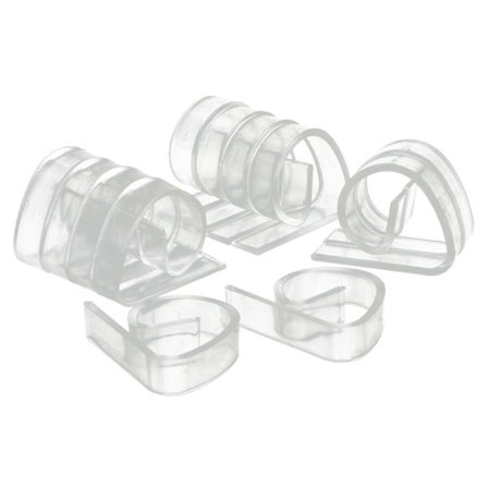 Klar plast dukklämmor för hemmafest picknick bordsduk fixering 12 st.