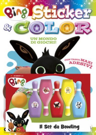 Bing. Un mondo di giochi. Bing. Sticker & color. Ediz. a colori. Con set da bowling Cristina Panzeri