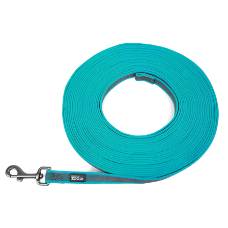 Selected by ZOO - Rufus sklisikkert skinnerull 20 mm x 15 m turkis - Hund - Hundetrening & bruksspor - Sporliner - ZOO.no