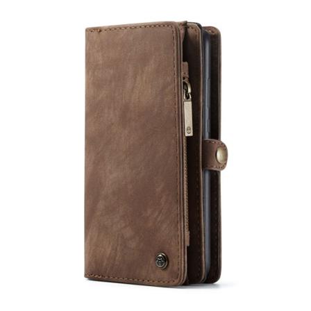 Huawei P30 Pro Caseme Retro Läder Plånboksfodral Brun Brun