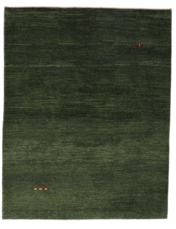 Noué À La Main Gabbeh Persan Tapis 154X195 Persan De Laine Noir Petit