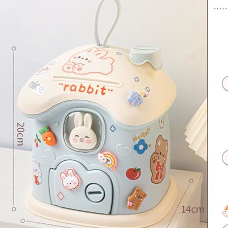 61 Gave Søt Tegneserie Lite Hus blå Sparegris Barnegaver Sparegris Student Barnehage Gave Blandingshånd Gave