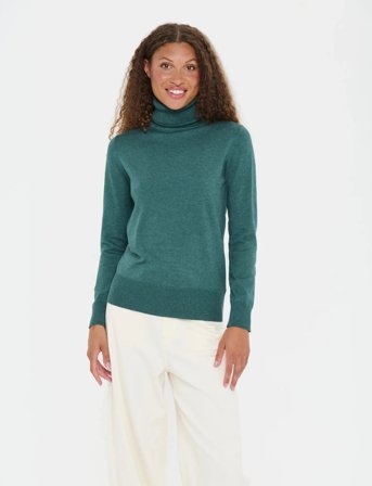 Saint Tropez J2046, Milasz Rollneck Pullover - Green - L