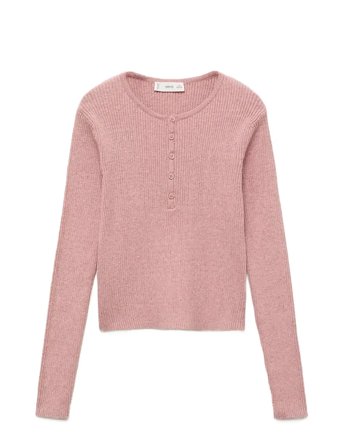 Mango | Ribbed Sweater With Buttons | 5-6