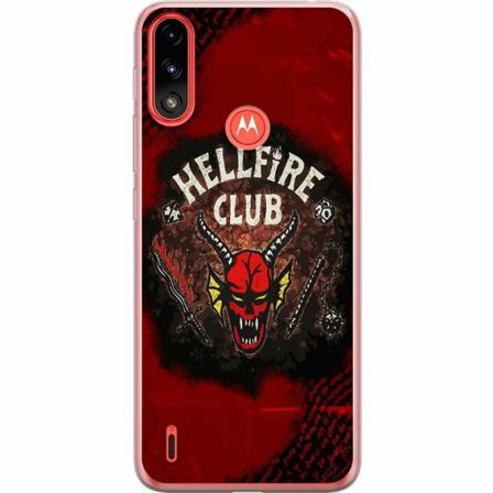 Motorola Moto E7 Power Genomskinligt Skal Hellfire Club - Stra