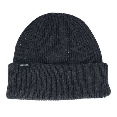Dedicated - Grå cuff Beanie - Beanie Hemavan Wool Dark Grey Melange Cuff @ Hatstore