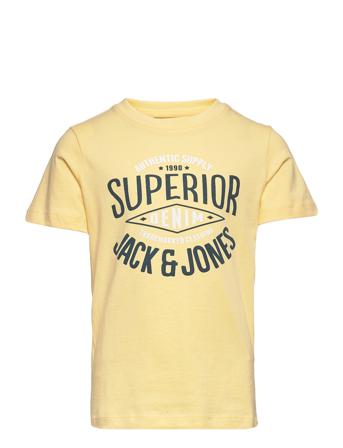 Jjelogo Tee Ss O-Neck 2Col 21/22 Jr T-shirt Gul Jack & J S