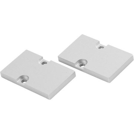 Hide-a-Lite Dual Gavl aluminium, 2-pakning, Belysning