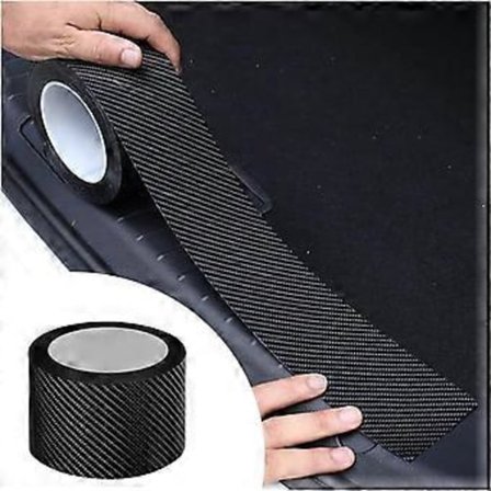 Kantbeskytter til bildør, 5D kulfiber anti-kollisions vandtæt beskyttelsestape, ridseafdækningsstrimmel (3 cm x 5 m)