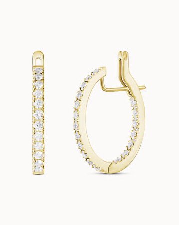 Siri diamantörhängen i 18K gulguld