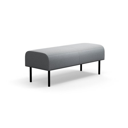 Modulsofa VARIETY, 2-Sitzer, Stoff Pod CS, silbergrau