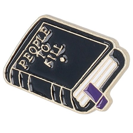 Cap Pins - Zwart Accessoires - Kill Book Metal Enamel Pin @ Hatstore