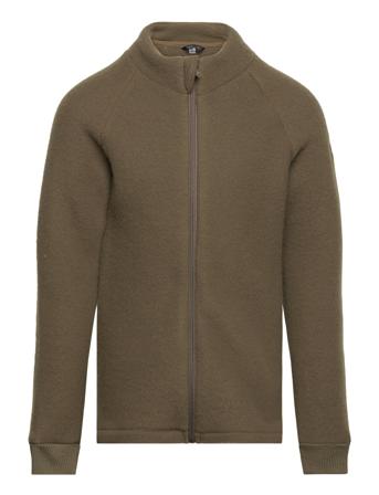 Wool Jacket Outerwear Fleece Outerwear Fleece Jackets Khaki Green Mikk-line